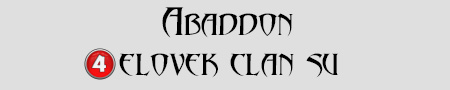 Шрифт - Abaddon